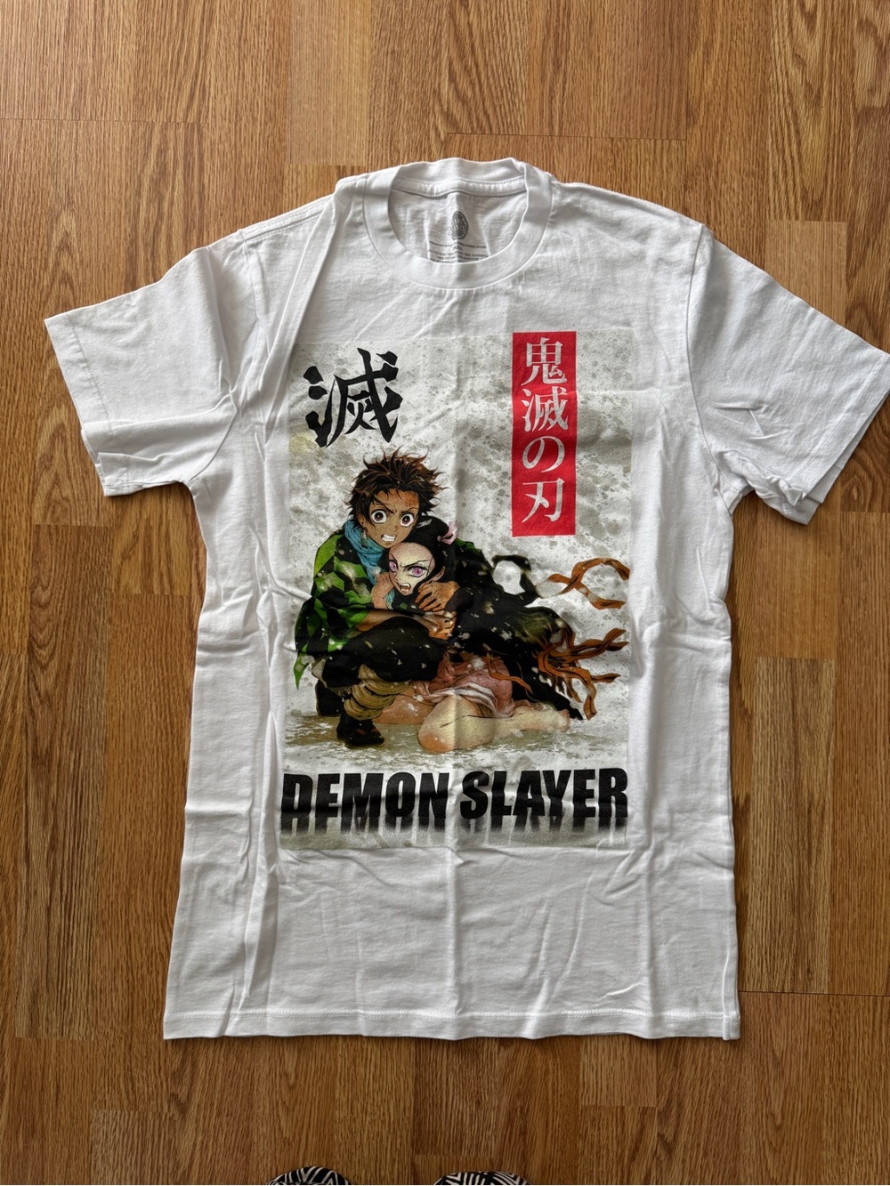 Demon Slayer White Graphic Tee - Anime Design